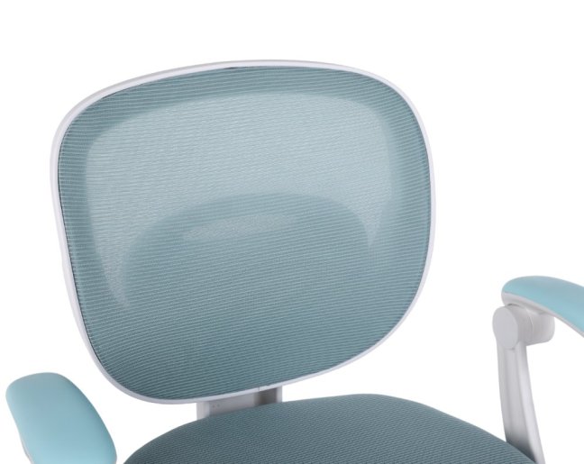 Dětská otočná židle Neoseat JUNI 008 s podnoží — látka, modrá
