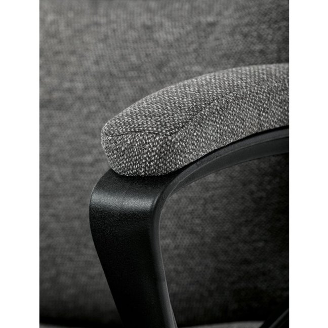 Kancelářské křeslo EBRO — látka, šedá