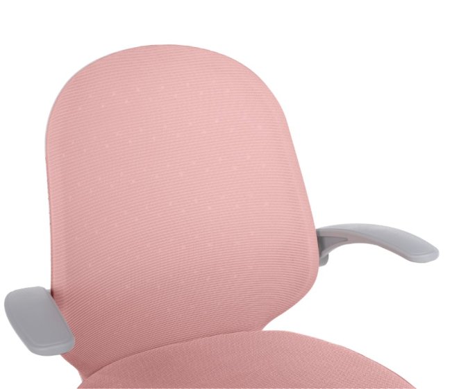 Dětská otočná židle Neoseat JUNI 012 — látka, růžová