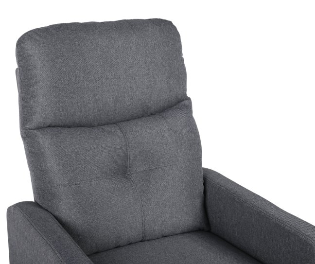 TV křeslo MODO PLUS s elektrickým polohováním — látka, šedá, nosnost 130 kg