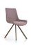 Jídelní židle LESTA — kov, látka, šedá