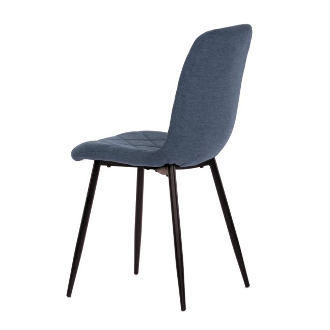 Jídelní židle LONA — kov, látka, černá / více barev - Barevné varianty židle LONA: Hnědá