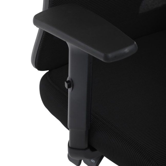 Kancelářská ergonomická židle MANET — síť / látka, černá