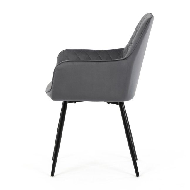 Jídelní křeslo CINDY — samet, černá / více barev - Barevné varianty židle CINDY: Modrá