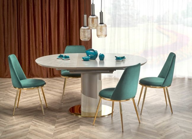 Jídelní židle DALILA — kov, samet, zlatá / více barev - Barevné varianty jídelní židle DALILA: Zelená