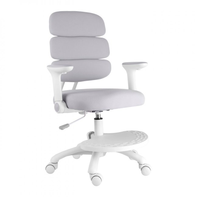 Dětská rostoucí židle Neoseat KIDDY THREE — látka,  pratelný potah, šedá