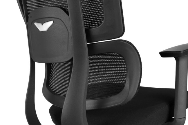Kancelářská ergonomická židle Neoseat GARY — síť / látka, černá, nosnost 150 kg