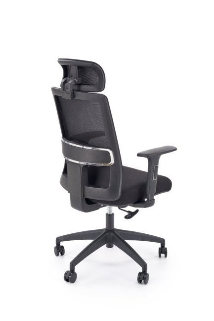 Kancelářská ergonomická židle SWIFT — síť / látka, černá