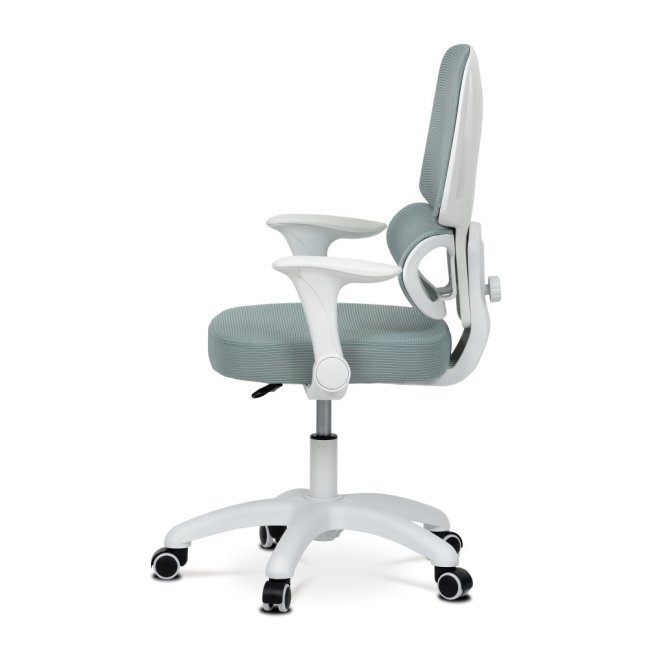 Dětská pracovní židle NANDU — síť / látka, mentolová