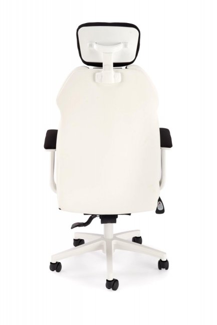 Kancelářská židle CHRONO — látka, ekokůže, černá / bílá