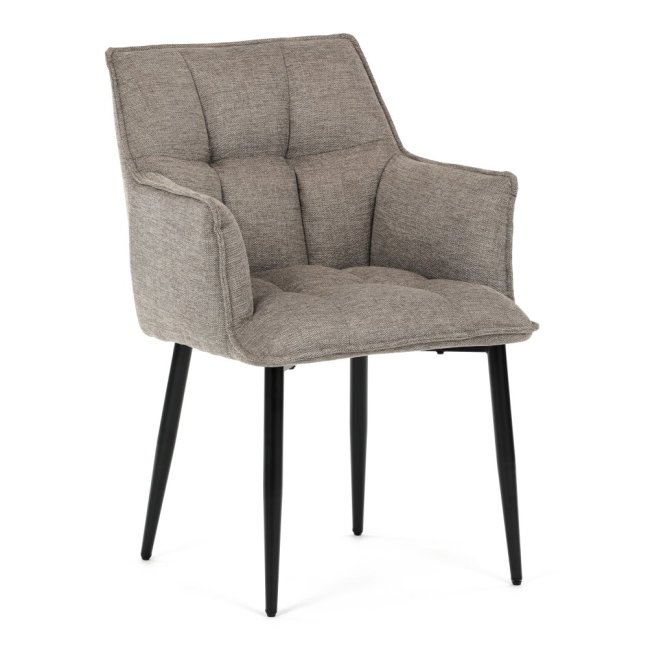 Jídelní křeslo KONIG — látka, béžová