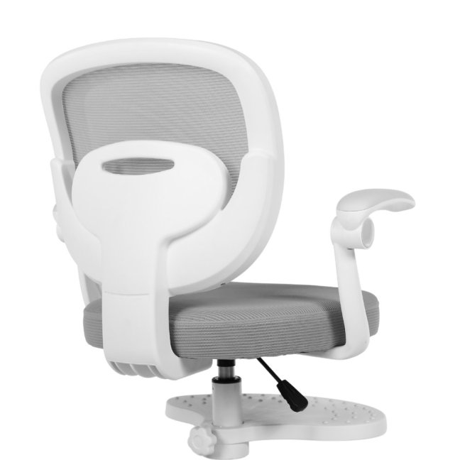 Dětská otočná židle Neoseat JUNI 008 s podnoží — látka, šedá