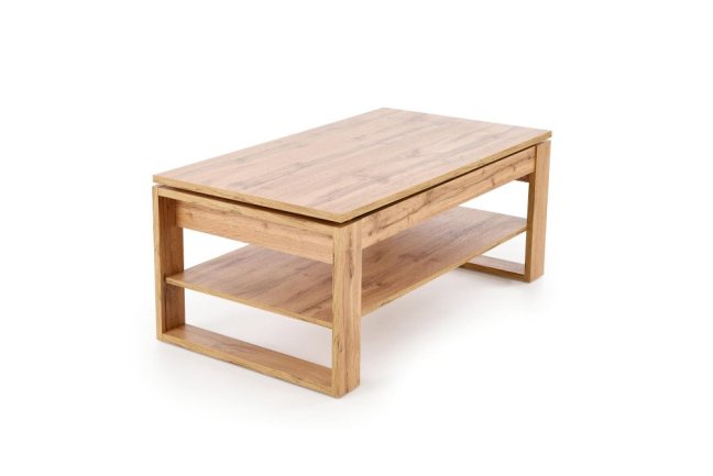 Konferenční stolek BETTY s úložným prostorem — 120x65x50 cm, dekor dub artisan