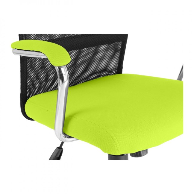 Dětská židle Neoseat TEENAGE — látka, černá / reflexní zelená