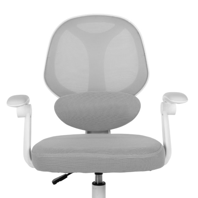 Dětská otočná židle Neoseat JUNI 009 s podnoží — látka, šedá