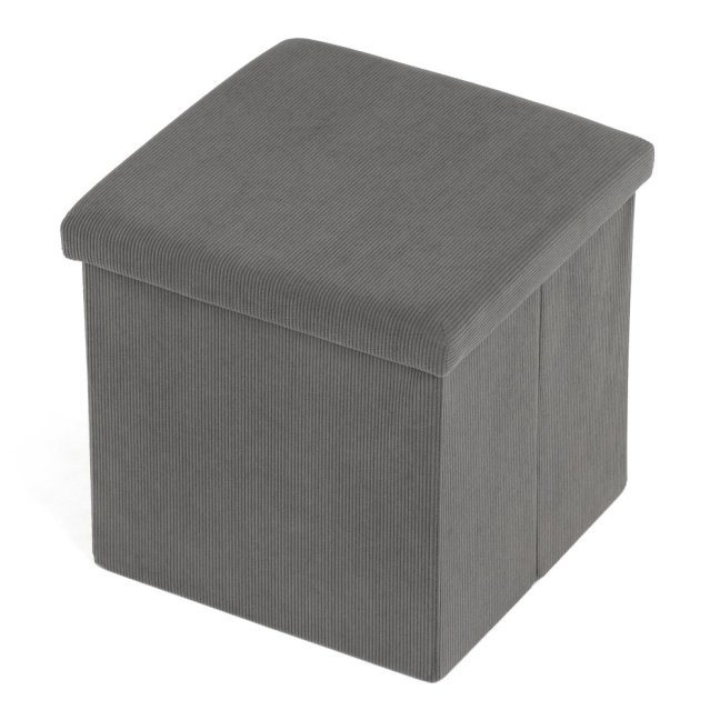 Taburet ADONIS s úložným prostorem — manšestr, více barev