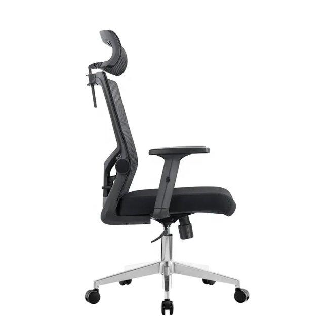 Kancelářská ergonomická židle Neoseat NOVELO — síť / látka, černá, nosnost 150 kg