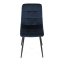 Jídelní židle THEO II — kov, samet, více barev - Barevné varianty židle THEO II: Modrá