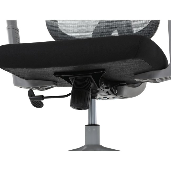 Kancelářská ergonomická židle GRANT II — síť, látka, šedá