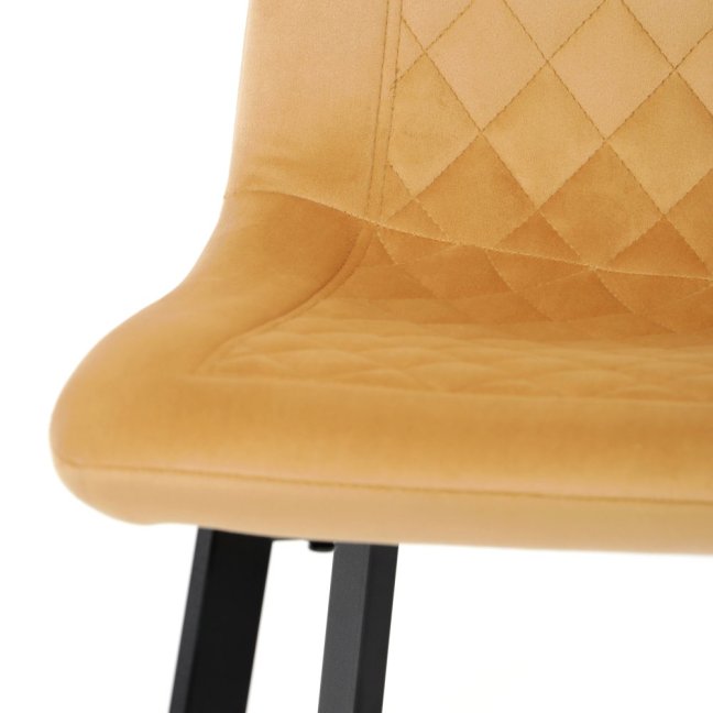 Jídelní židle PAIGE — kov, samet, více barev - Barevné varianty jídelní židle PAIGE: Černá