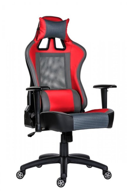 Herní židle BOOST — látka / PU kůže, více barev, nosnost 150 kg - Barevné varianty židle BOOST: Bílá