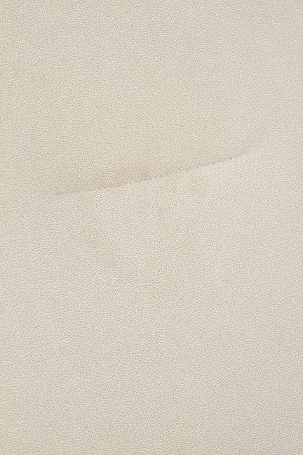 Jídelní židle SKORA — kov, ekokůže, látka, zlatá / krémová