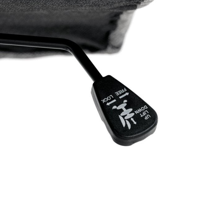 Kancelářské křeslo EBRO — látka, šedá