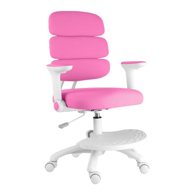 Dětská rostoucí židle Neoseat KIDDY THREE — látka, pratelný potah, tmavě růžová