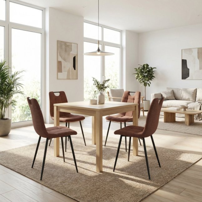 Jídelní židle KLAUDIUS — kov, látka, nosnost 150 kg, více barev - Barevné varianty jídelní židle KLAUDIUS: Šedá