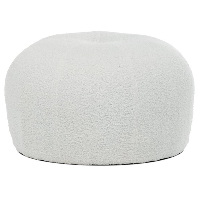 Taburet VALENTIN — látka, bílá