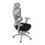 Kancelářská ergonomická židle GRANT II — síť, látka, šedá