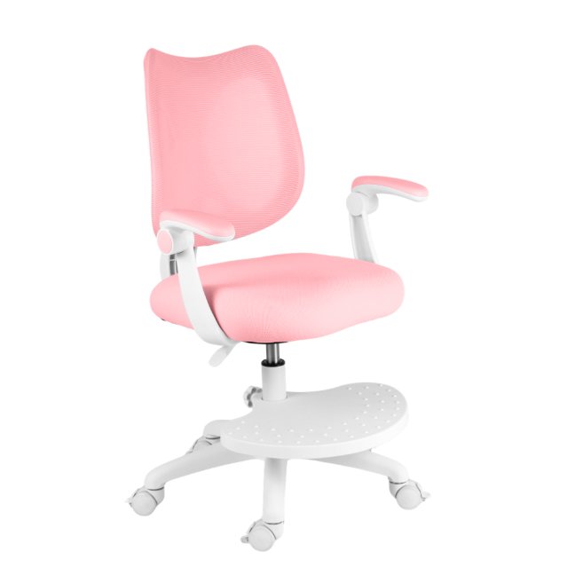 Dětská rostoucí židle Neoseat JUNI 022 — látka, pratelný potah, růžová