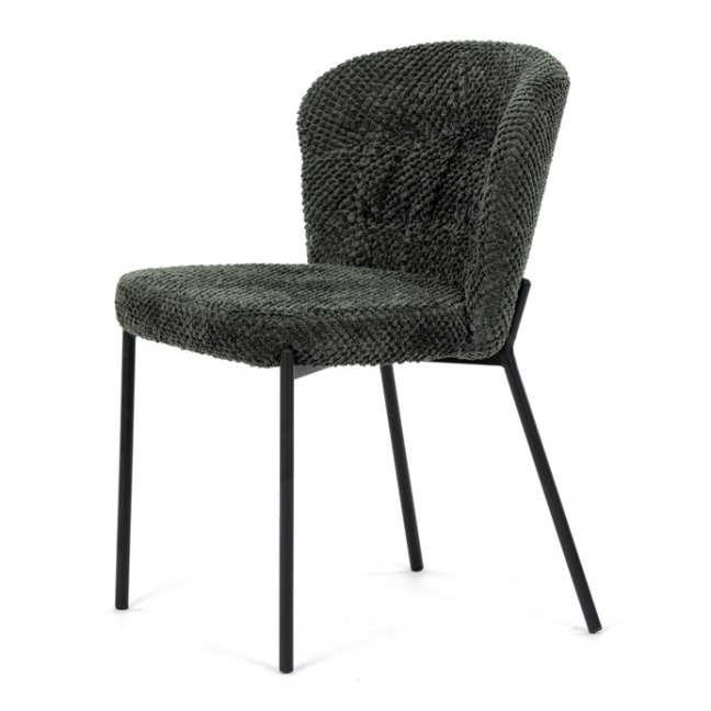 Jídelní židle TUATA — kov, látka, více barev - Barevné varianty jídelní židle TUATA: Zelená