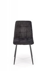 Jídelní židle MARTA — kov, látka, černá