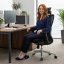 Kancelářská ergonomická židle Neoseat AMADORA — černá, nosnost 150 kg