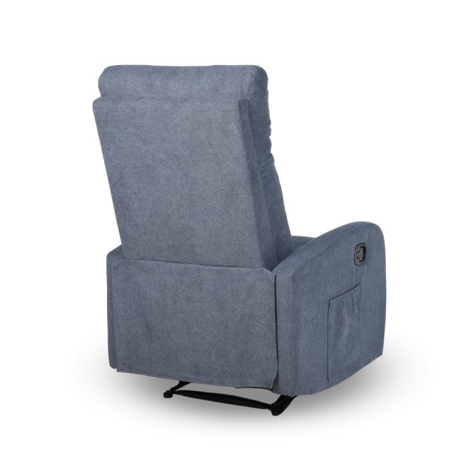 Relaxační polohovací TV křeslo FIORE — látka, šedá, nosnost 130 kg