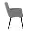Jídelní křeslo LYON — kov, látka, více barev - Barevné varianty jídelního křesla LYON: Tmavě šedá