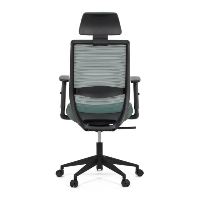 Kancelářská ergonomická židle SENA — látka, černá / zelená