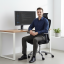 Kancelářská ergonomická židle Neoseat TASCO — síť / látka, černá, nosnost 150 kg