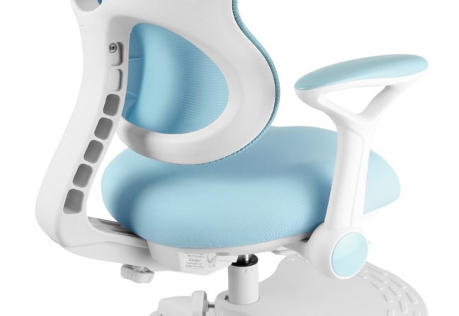 Dětská rostoucí židle Neoseat JUNI 006 — látka, pratelný potah, modrá