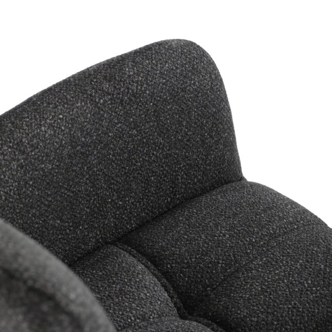 Jídelní křeslo LYON — kov, látka, více barev - Barevné varianty jídelního křesla LYON: Tmavě šedá