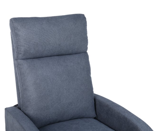 Relaxační polohovací TV křeslo FIORE — látka, šedá, nosnost 130 kg