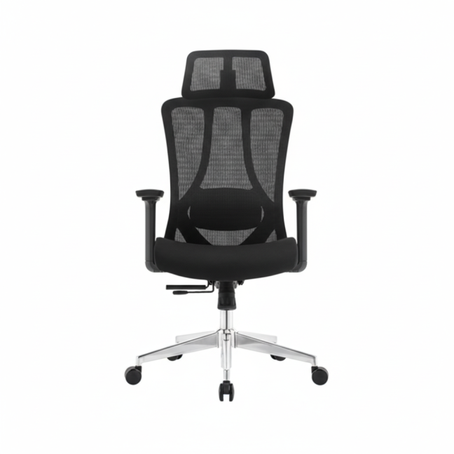 Kancelářská ergonomická židle Neoseat TIYA — černá, nosnost 150 kg