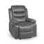 Relaxační polohovací TV křeslo HAVEN — látka, šedá, nosnost 130 kg
