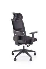 Kancelářská ergonomická židle SWIFT — síť / látka, černá