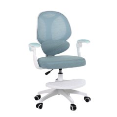 Dětská otočná židle Neoseat JUNI 009 s podnoží — látka, modrá