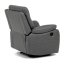 Relaxační křeslo BENNY s elektrickým polohováním — látka, šedá