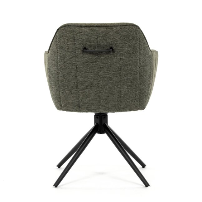 Jídelní otočná židle SCARA — kov, látka, více barev