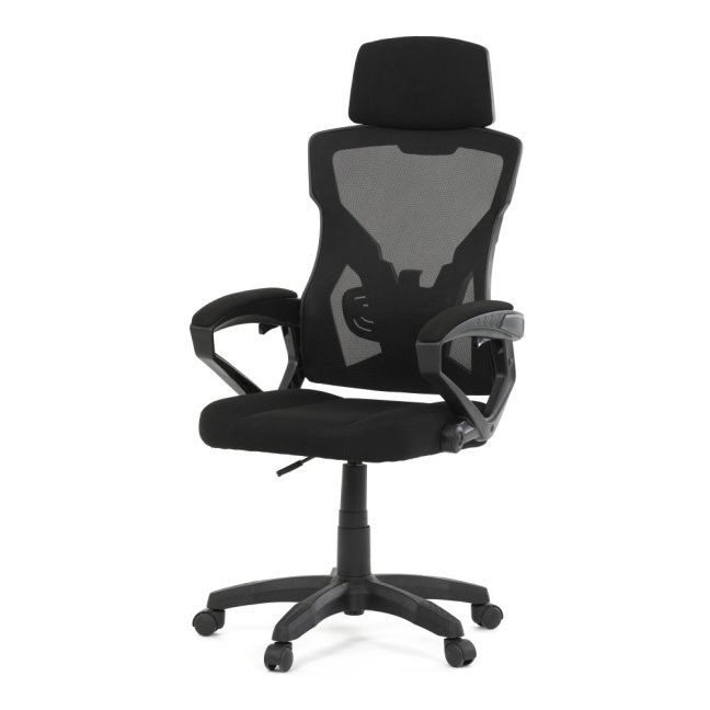 Kancelářská otočná židle SANTOS — látka, černá