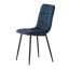 Jídelní židle THEO II — kov, samet, více barev - Barevné varianty židle THEO II: Modrá